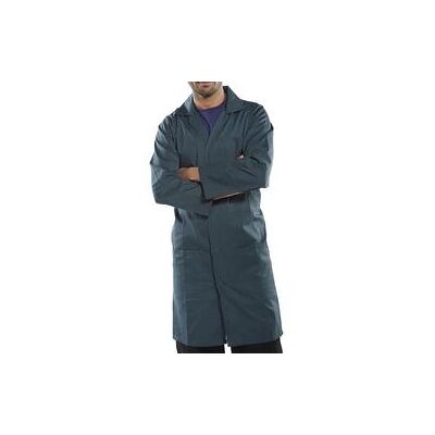 Beeswift Click Polycotton Warehouse Coat Spruce Green Size 34 PCWCS34 Beeswift Click Polycotton Warehouse Coat Spruce Green Size 34 PCWCS34