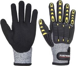 Portwest Anti Impact Cut Resistant Glove M Gry/Blk (Pack of 12)
