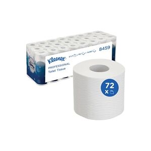 Kleenex 3-Ply Toilet Rolls Toilet Tissue Sheets White (Pack 72) 8459 Kleenex 3-Ply Toilet Rolls Toilet Tissue Sheets White (Pack 72) 8459
