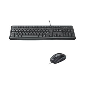 Logitech MK120 UK Desktop Wired USB Keyboard Low-profile - 920-002552