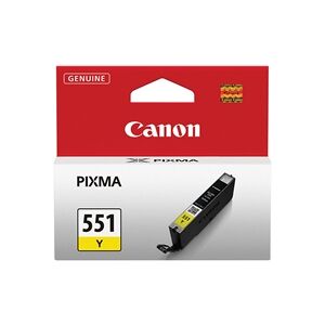 Canon CLI-551Y Yellow Ink Cartridge - 6511B001 Canon CLI-551Y Yellow Ink Cartridge - 6511B001