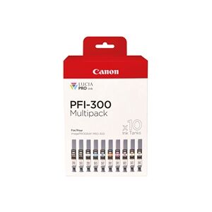 Canon PFI-300 Multipack Ink Cartridges Assorted (Pack of 10) 4192C008 Canon PFI-300 Multipack Ink Cartridges Assorted (Pack of 10) 4192C008