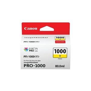 Canon PFI-1000Y Inkjet Cartridge Yellow 0549C001 Canon PFI-1000Y Inkjet Cartridge Yellow 0549C001