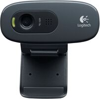Logitech C270 HD Webcam (Black)