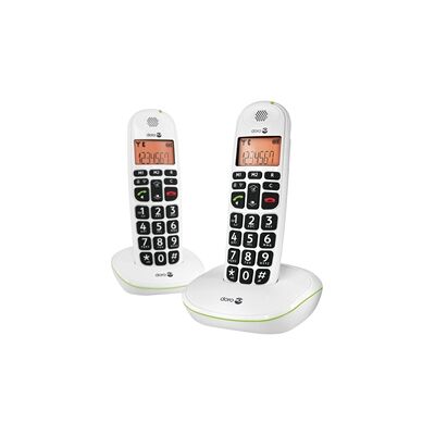 Doro DECT White Big Button Cordless Phone (2 Pack) Doro DECT White Big Button Cordless Phone (2 Pack)
