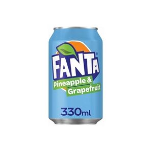 Fanta Pineapple + Grapefruit 330ml Cans (Pack of 24) 0402145 Fanta Pineapple + Grapefruit 330ml Cans (Pack of 24) 0402145