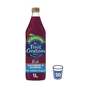 Robinsons Fruit Creations Blackberry & Blueberry Squash 1L - PACK 12 Robinsons Fruit Creations Blackberry & Blueberry Squash 1L - PACK 12