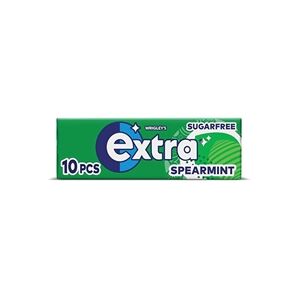 Wrigley's Wrigleys Extra Spearmint Sugar Free Chewing Gum (Pack of 30) 101086 Wrigley's Wrigleys Extra Spearmint Sugar Free Chewing Gum (Pack of 30) 101086