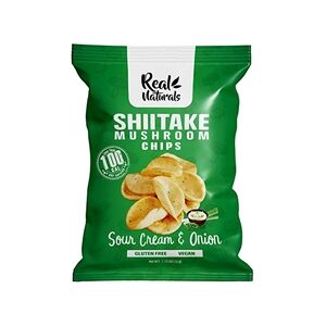 12 Pack Real Naturals Shiitake Mushroom Chips Sour Cream & Onion 32g 12 Pack Real Naturals Shiitake Mushroom Chips Sour Cream & Onion 32g