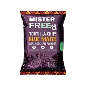 12 Pack Mister Free'd Tortilla Chips with Blue Maize 135g 12 Pack Mister Free'd Tortilla Chips with Blue Maize 135g