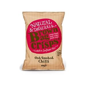 10 Pack Brown Bag Crisps Oak Smoked Chilli 150g 10 Pack Brown Bag Crisps Oak Smoked Chilli 150g
