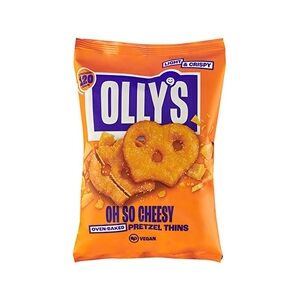 7 Pack Olly's Pretzel Thins - Vegan Cheese 140g 7 Pack Olly's Pretzel Thins - Vegan Cheese 140g