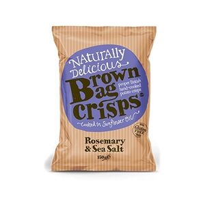 10 Pack Brown Bag Crisps Rosemary and Sea Salt 150g 10 Pack Brown Bag Crisps Rosemary and Sea Salt 150g