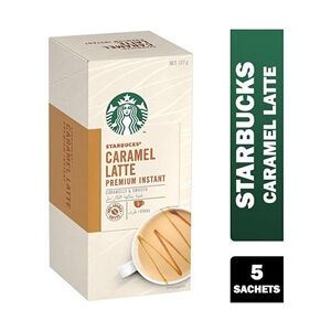 Starbucks White Caramel Latte Instant Coffee Sachets 5x21.5g - PACK 6 Starbucks White Caramel Latte Instant Coffee Sachets 5x21.5g - PACK 6