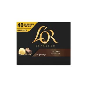 L'Or Forza Coffee Capsules - Nespresso Compatible - 40 Pack L'Or Forza Coffee Capsules - Nespresso Compatible - 40 Pack