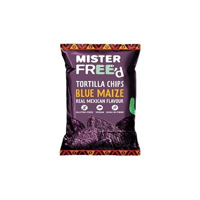 12 Pack Mister Free'd Tortilla Chips with Blue Maize 135g 12 Pack Mister Free'd Tortilla Chips with Blue Maize 135g
