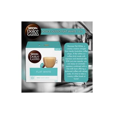 Nescafe Dolce Gusto Flat White Pack of 3 - Coffee Capsules Nescafe Dolce Gusto Flat White Pack of 3 - Coffee Capsules
