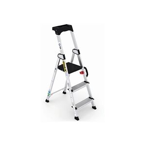 Climb-It Professional 3 Tread Step Ladder with Carry Handle Aluminium Climb-It Professional 3 Tread Step Ladder with Carry Handle Aluminium
