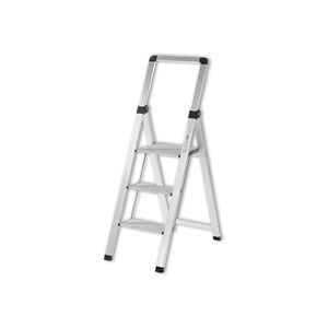 Climb-It 3 Tread Slim Step Ladder with Handrail Aluminium FS193Z Climb-It 3 Tread Slim Step Ladder with Handrail Aluminium FS193Z