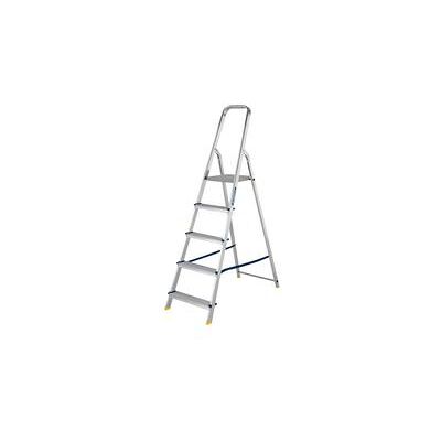 Werner 5 Tread Stepladder with High Handrail Aluminium 7400518L Werner 5 Tread Stepladder with High Handrail Aluminium 7400518L