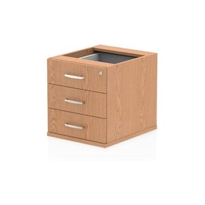 Impulse Fixed Pedestal 3 Drawer Oak - I001643 Impulse Fixed Pedestal 3 Drawer Oak - I001643