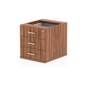 Impulse Fixed Pedestal 3 Drawer Walnut - I001644 Impulse Fixed Pedestal 3 Drawer Walnut - I001644