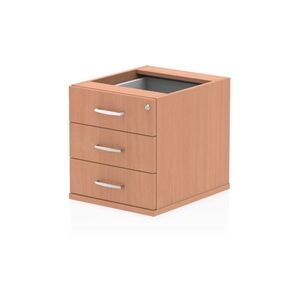 Impulse Fixed Pedestal 3 Drawer Beech - I001645 Impulse Fixed Pedestal 3 Drawer Beech - I001645
