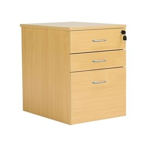 Nova Oak - Pedestal - 3 Drawer - Mobile Pedestal Nova Oak - Pedestal - 3 Drawer - Mobile Pedestal