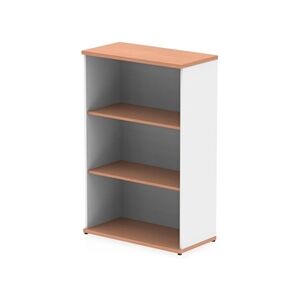 Impulse 1200mm Bookcase Beech and White Impulse 1200mm Bookcase Beech and White
