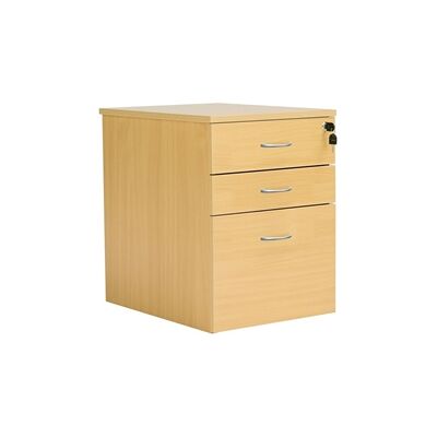 Nova Oak - Pedestal - 3 Drawer - Mobile Pedestal Nova Oak - Pedestal - 3 Drawer - Mobile Pedestal