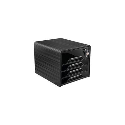CEP Smoove Secure 4 Drawer Module with Lock Black CEP Smoove Secure 4 Drawer Module with Lock Black