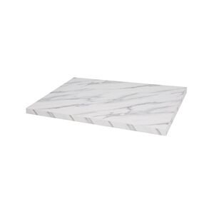 Bolero Pre-Drilled Rectangular Table Top Marble Effect 700mm