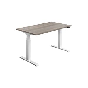 Generic - Height Adjustable Desk 1800x800 - Grey Oak-White - Desk Generic - Height Adjustable Desk 1800x800 - Grey Oak-White - Desk