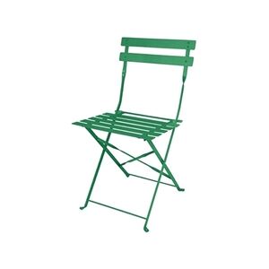 Bolero Perth Forest Green Pavement Style Steel Folding Chairs (2 Pack) Bolero Perth Forest Green Pavement Style Steel Folding Chairs (2 Pack)