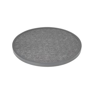 Bolero Fibre Glass Round Table Top Brushed Black 580mm Bolero Fibre Glass Round Table Top Brushed Black 580mm