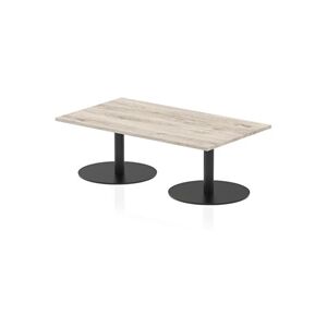 Italia 1400 x 800mm Rectangular Coffee Table Grey Oak Black Leg Italia 1400 x 800mm Rectangular Coffee Table Grey Oak Black Leg