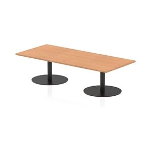 Italia 1800 x 800mm Rectangular Coffee Table Oak Top Black Leg Italia 1800 x 800mm Rectangular Coffee Table Oak Top Black Leg