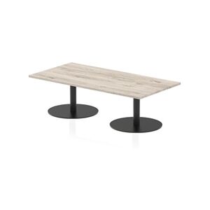 Italia 1600 x 800mm Rectangular Coffee Table Grey Oak Black Leg Italia 1600 x 800mm Rectangular Coffee Table Grey Oak Black Leg