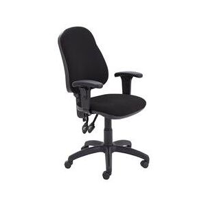 Calypso II High Back Chair Adjustable Arms Black - CH2800BK+AC1040 Calypso II High Back Chair Adjustable Arms Black - CH2800BK+AC1040