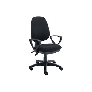 Unbranded Max Comfort Black Operator Office Chair 2 Levers with Fixed Arms Unbranded Max Comfort Black Operator Office Chair 2 Levers with Fixed Arms