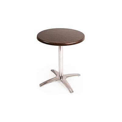 Special Offer Bolero Round Dark Brown Table Top and Base Combo Special Offer Bolero Round Dark Brown Table Top and Base Combo