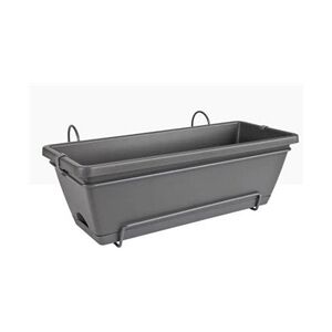 Elho Allin1 50cm Balcony Planter Set ANTHRACITE Elho Allin1 50cm Balcony Planter Set ANTHRACITE