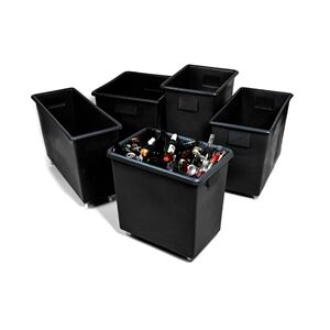 GPC 100% Recycled Polyethylene Bottle Skip; 165L; Black GPC 100% Recycled Polyethylene Bottle Skip; 165L; Black
