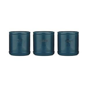 Accents Tea/Coffee/Sugar Canisters Set in TEAL Accents Tea/Coffee/Sugar Canisters Set in TEAL