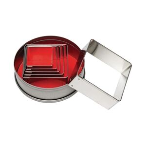 Vogue Square Cookie Cutter Set - 36-70mm - Professional Quality Vogue Square Cookie Cutter Set - 36-70mm - Professional Quality