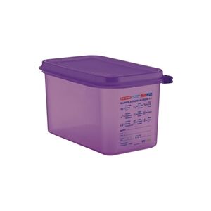Araven Allergen PP 1/4 Gastronorm Food Storage Container Purple 4.3L Araven Allergen PP 1/4 Gastronorm Food Storage Container Purple 4.3L
