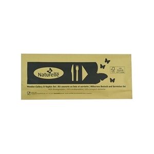 eGreen Individually Wrapped 3-in-1 Wooden Cutlery Set (250 pack) eGreen Individually Wrapped 3-in-1 Wooden Cutlery Set (250 pack)