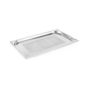 Vogue Stainless Steel Heavy Duty Perforated 1/1 Gastronorm Tray 20mm Vogue Stainless Steel Heavy Duty Perforated 1/1 Gastronorm Tray 20mm