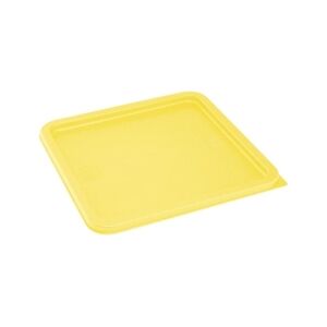Vogue Hygiplas Square Food Storage Container Lid Yellow Large Vogue Hygiplas Square Food Storage Container Lid Yellow Large