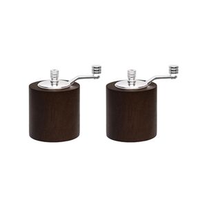 Olympia Dark Wood Salt and Pepper Mill Grinder Set Olympia Dark Wood Salt and Pepper Mill Grinder Set